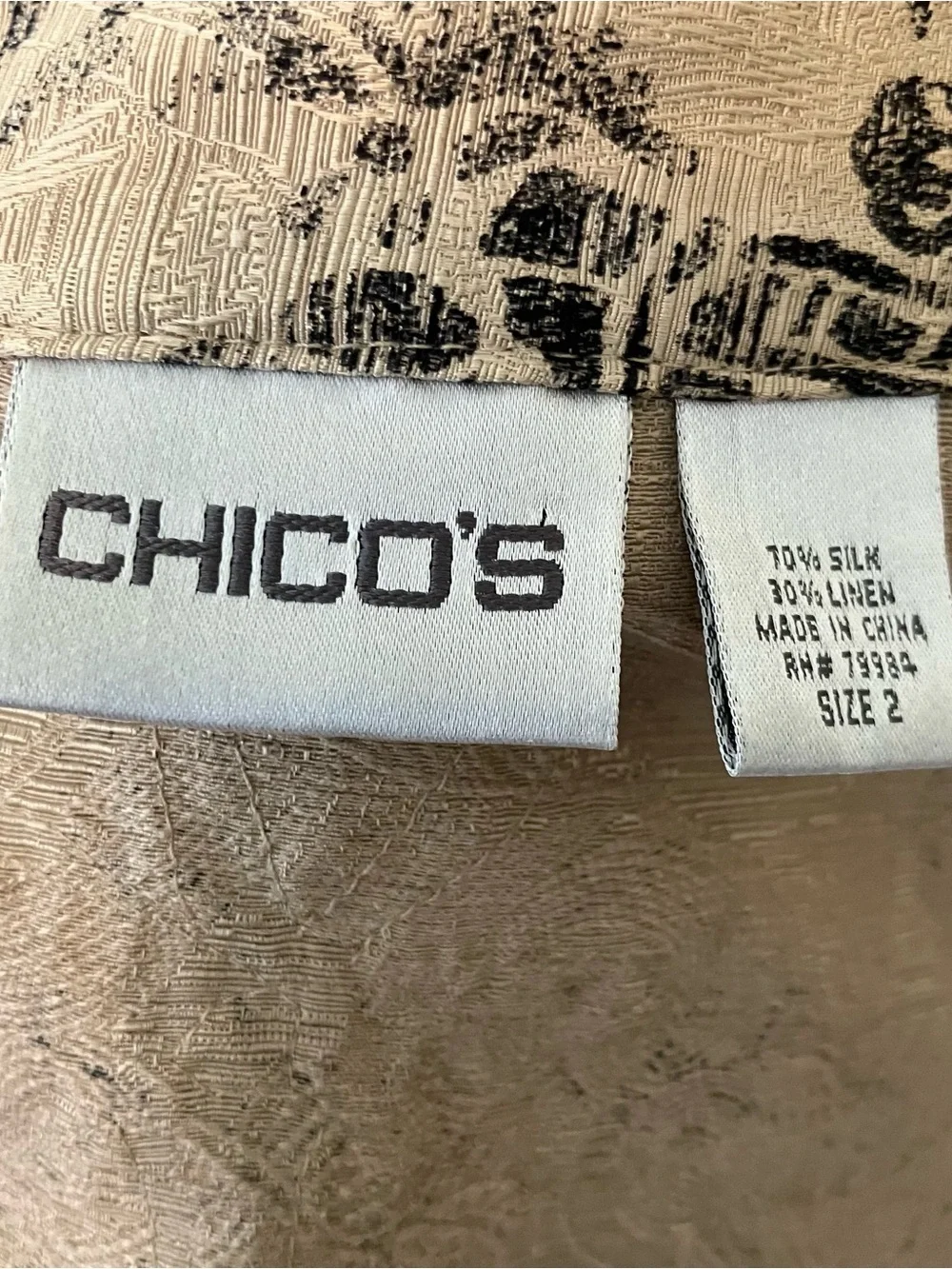 Chicos silk blend